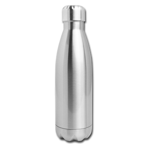 Insulated Stainless Steel Water Bottle - silver