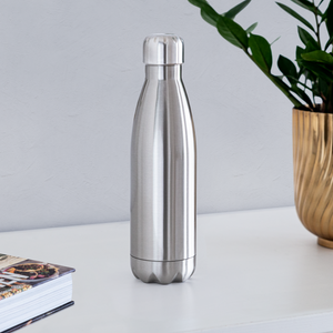 Insulated Stainless Steel Water Bottle - silver